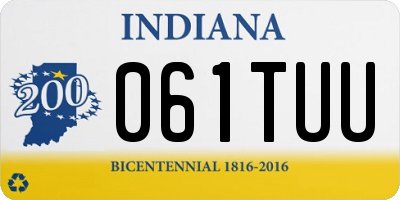 IN license plate 061TUU