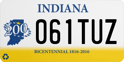 IN license plate 061TUZ