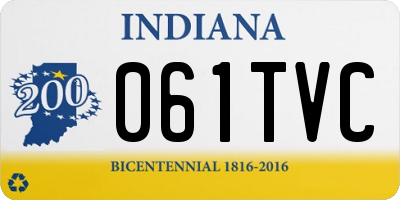 IN license plate 061TVC