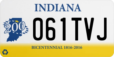 IN license plate 061TVJ