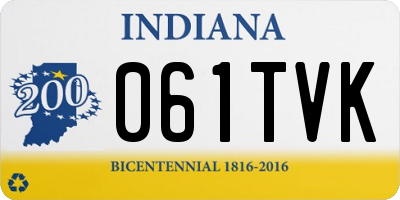 IN license plate 061TVK