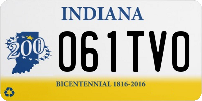 IN license plate 061TVO