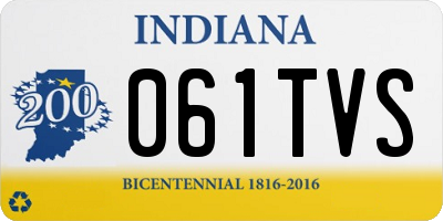 IN license plate 061TVS