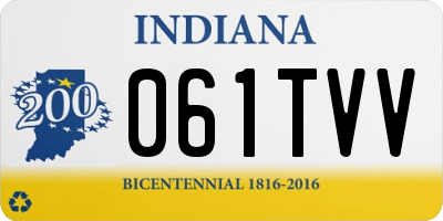 IN license plate 061TVV