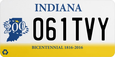 IN license plate 061TVY