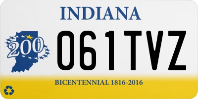 IN license plate 061TVZ