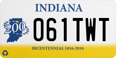IN license plate 061TWT