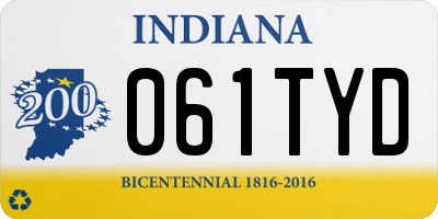 IN license plate 061TYD