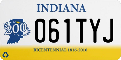 IN license plate 061TYJ