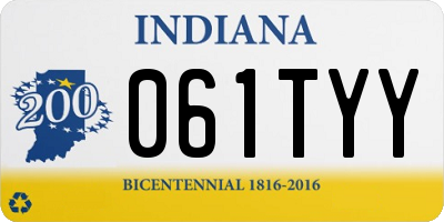 IN license plate 061TYY