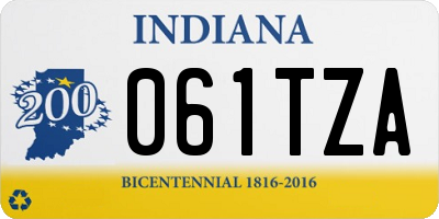 IN license plate 061TZA