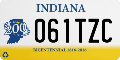 IN license plate 061TZC