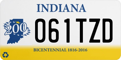 IN license plate 061TZD
