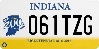 IN license plate 061TZG