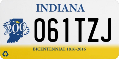 IN license plate 061TZJ