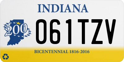 IN license plate 061TZV