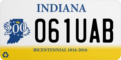 IN license plate 061UAB
