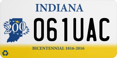 IN license plate 061UAC