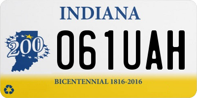 IN license plate 061UAH