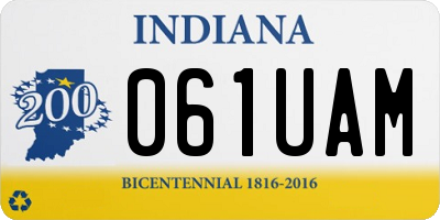IN license plate 061UAM
