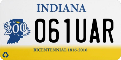 IN license plate 061UAR