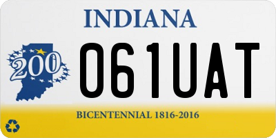 IN license plate 061UAT