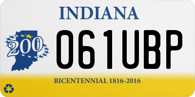 IN license plate 061UBP