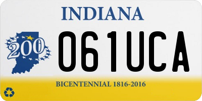 IN license plate 061UCA