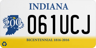 IN license plate 061UCJ