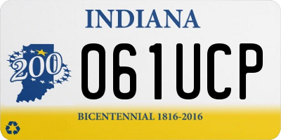 IN license plate 061UCP
