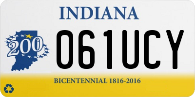 IN license plate 061UCY