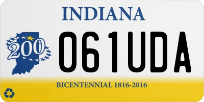 IN license plate 061UDA