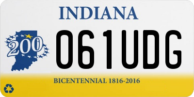 IN license plate 061UDG
