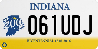 IN license plate 061UDJ