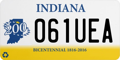 IN license plate 061UEA