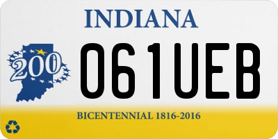 IN license plate 061UEB