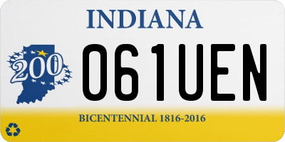 IN license plate 061UEN