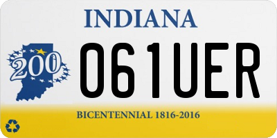 IN license plate 061UER