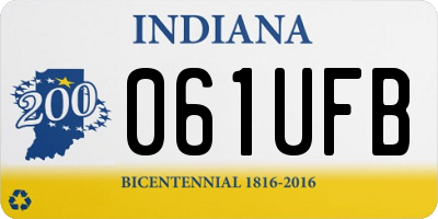 IN license plate 061UFB
