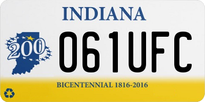 IN license plate 061UFC