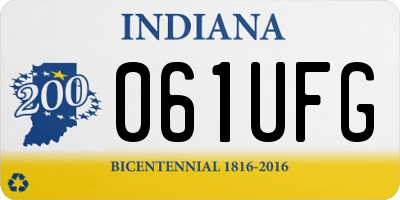 IN license plate 061UFG