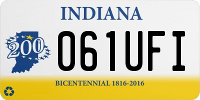 IN license plate 061UFI
