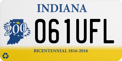IN license plate 061UFL