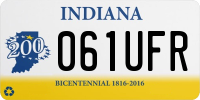 IN license plate 061UFR