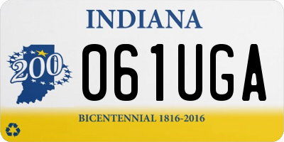 IN license plate 061UGA