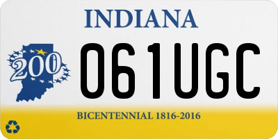 IN license plate 061UGC