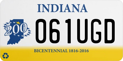 IN license plate 061UGD