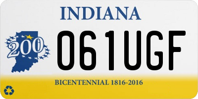 IN license plate 061UGF