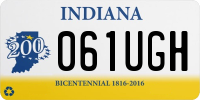 IN license plate 061UGH