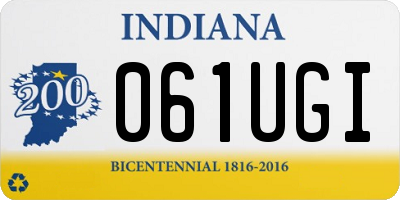 IN license plate 061UGI